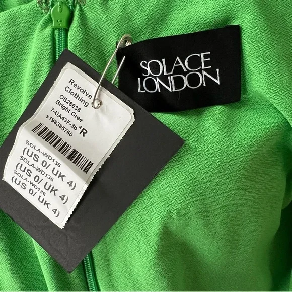 lorena midi dress in bright green solace london The Lorena Midi Dress in Citrus main image 0